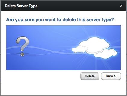 To delete a server definition, highlight a server name, and select the Delete Server button.