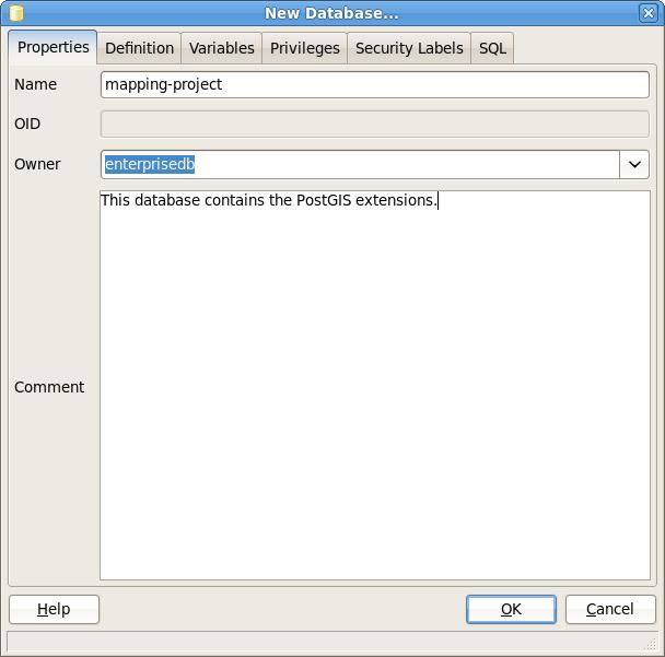To use the PEM client to create a database, right click on the Databases node of the tree control (under the EDB Ark server), and select New Database from the context menu.