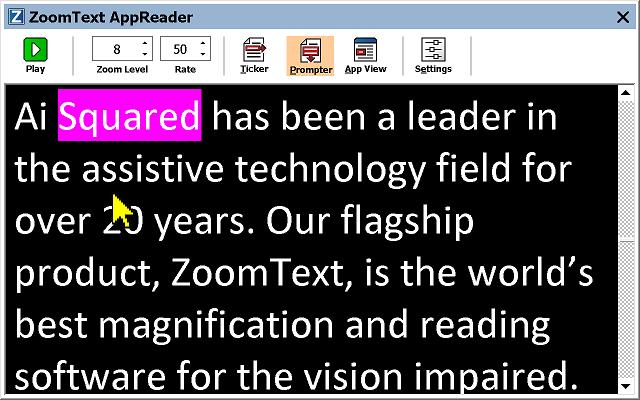 Chapter 6 Reader Features 163 The Text View Environment AppReader's Text View is a special reading environment where text is reformatted for easier reading.