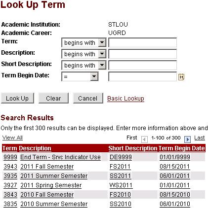 Look up Field Values A magnifying glass next to a field indicates that a look up option is available for the field.