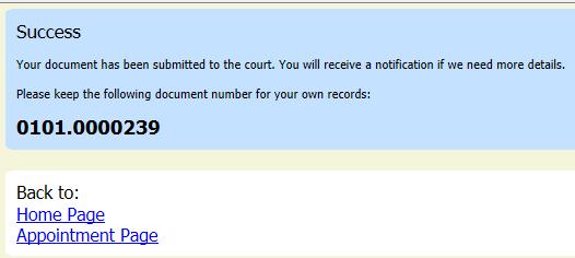 You may include any information to the Court in the Public/Attorney Notes section. 5 Click Submit to send to the Court.