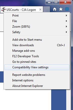 Explorer: Go to tools, compatibility view