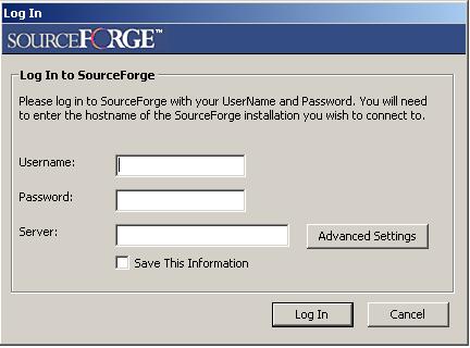 Opening a document from SourceForge 1.
