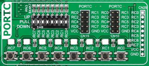 We have also provided an additional PORT headers on the left side of the board, so you can access any pin you want from both sides of the board.