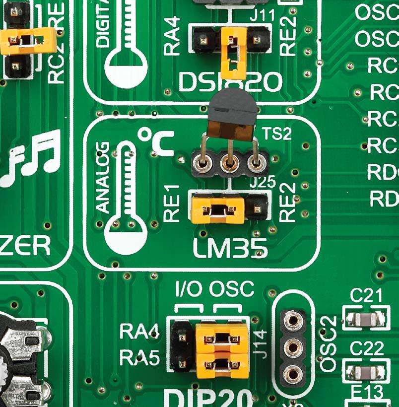 LM5 - Analog Temperature Sensor modules The LM5 is a low-cost precision integrated-circuit temperature sensor, whose output voltage is linearly proportional to the Celsius (Centigrade) temperature.