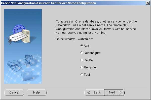 The Net Configuration Assistant software is installed by default when the Oracle client software is installed, typically in Oracle OraHome90