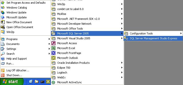 Manual Installation of the EasyLobby Schema on the SQL Server Database Server You can use the SQL Server Management Studio program to manually load the EasyLobby database schema into your SQL Server