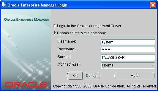 Manual Installation of the EasyLobby Schema on the Oracle Database Server You can use the Oracle SQLPlus Worksheet program to manually create the EasyLobby database schema into your Oracle database