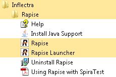 You have successfully installed Rapise onto your system.
