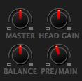 3.2.3 Headphone and Master Mix Controls Fig. 16: The headphone and master mix knobs Pre/Main Knob Allows you to control how much of the master output you hear in the Headphones output.