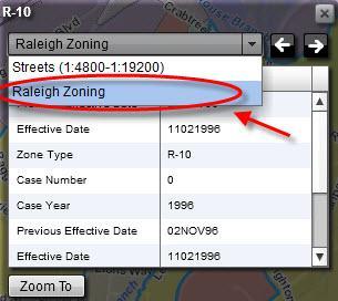 In the window that appears, Select the layer you want to identify (Raleigh Zoning in this