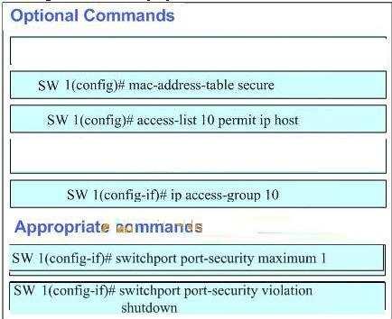port. If other NICs attempt to cross this port to connect to the switch, Port Security function will