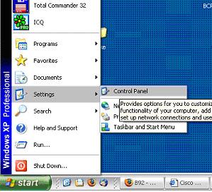 Instalacija i podešavanje računara, sa WindowsXP OS-om, za pristup