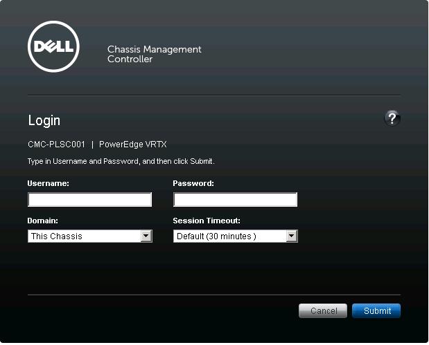 1.3 Initial CMC Network Configuration By default, the Chassis Management Controller (CMC) is set to obtain IP address from an external DHCP server.