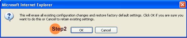 4.3.4 Restore Factory Defaults To reset the settings to their factory defaults, follow