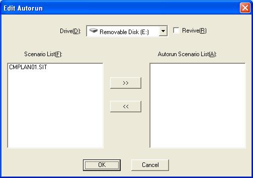 q When projecting a scenario repeatedly To start projecting from the first scenario again once projection of all scenarios in the "Autorun Scenario List" is complete, select "Revive" check box.
