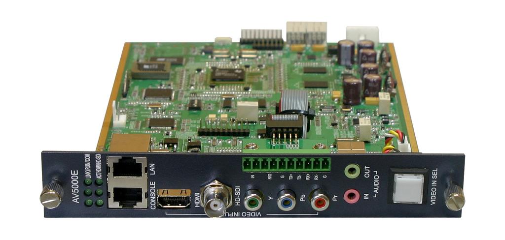 AV5000E HD Video Codec Modules Hardware Module Specification AV5000E HD Video Encoder Module (H.