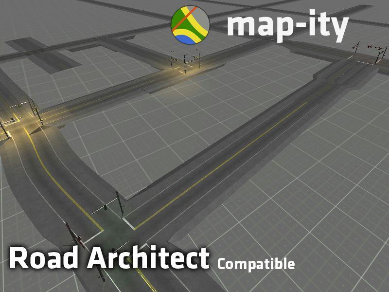 Does another road creation asset work with Map ity? Yes.