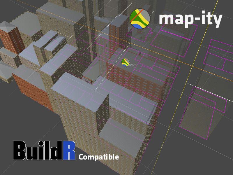 It provides access to the data about buildings e.g. Type of building, Height, Name, etc. which you can use to create the buildings.