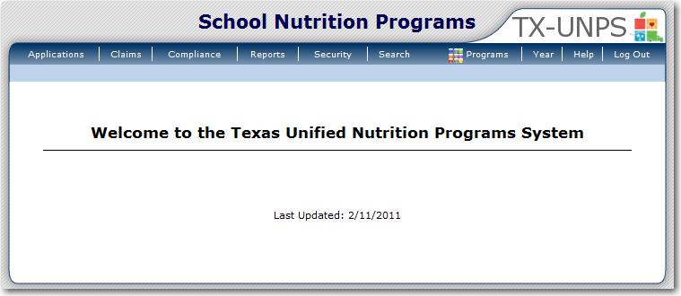 School Nutrition Programs Home Page The School Nutrition Programs home page contains the message board used by state administrators to post and maintain School Nutrition Programs-related messages.