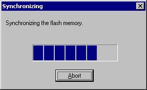 In the case of [Debugger -> Flash] An image in the case where the flash memory synchronization [Debugger -> Flash] has been performed is shown below. Figure 2.