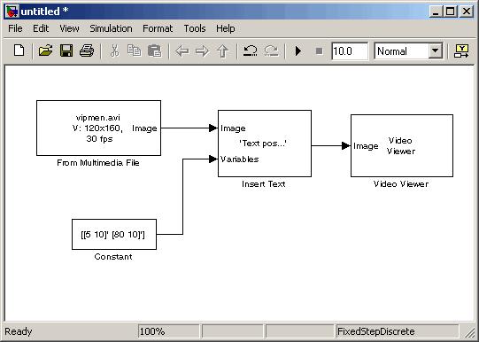 2 Importing and Exporting Video 8 Set the configuration parameters. Open the Configuration dialog box by selecting Configuration Parameters from the Simulation menu.