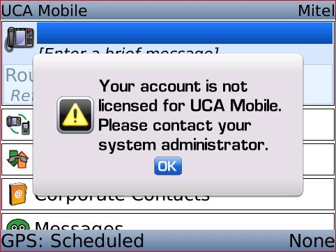 Logging In the First Time If this is the first time logging into your UC Advanced account from any client including the BlackBerry, Web or Desktop, your account will be initialized with the default