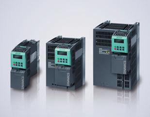 energy recovery and communication capability. With a wide range of versions in the power range 0.37 90 kw (0.5 120 HP) for G120 they are suitable for a broad range of drive solutions.