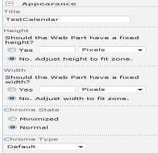 OTHER TYPICAL SETTINGS FOR THIS WEB PART Toolbar Type = Summary or None (You may select full as well it is a preference and needs