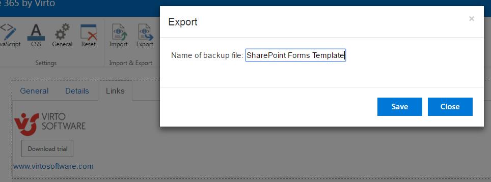 In the example below, the created Edit form will be also applied to the New (create new) item form. Click Save to save the form views.