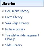 Creating a Folder When using a SharePoint site, there are two general ways to organize information. There are different types of libraries that hold information groups of like information.