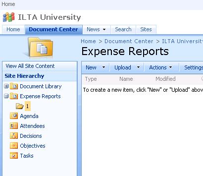 When the SharePoint site opens, you should open the document library that was created