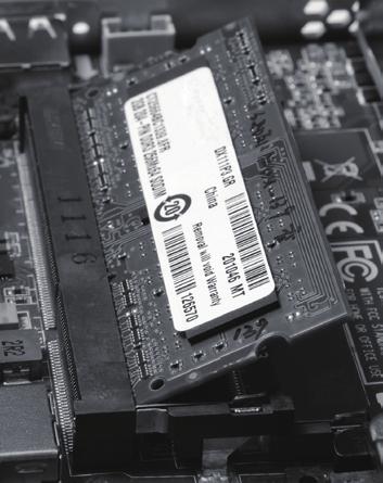 securing the memory module outwards, as shown in the image