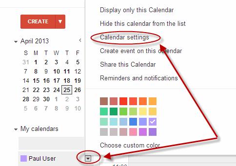 Installation and Configuration Changes to clients Google Calendar setting Google calendar has some options to control which events are displayed in the calendar and which are not.