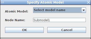 Submodel node Select the SAN model from the