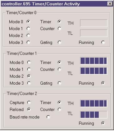 Timer Simulation and Views The 8051 and 8052 timers are fully simulated and the decrement feature present on many variants is supported too.