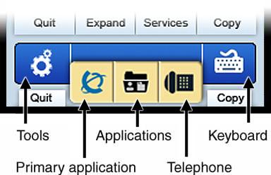 About the Nortel IP Phone 2007 Figure 4: IP Phone 2007 Tools/Navigation area The Tools/Navigation area has five main elements presented as touchable soft keys.