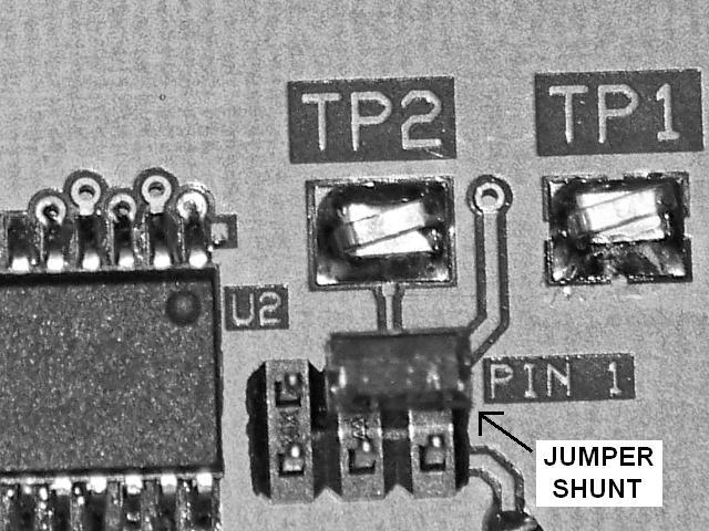 and REINSTALL the plastic jumper shunt across pins 1 & 3. See Figure 1 for the location of the jumper shunt. 3. Turn ON BC-7000 power. After sign on message, the unit will display Volts?