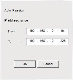 To assign IP addresses automatically to multiple remote controllers You can assign IP addresses to multiple remote controllers at the same time automatically.