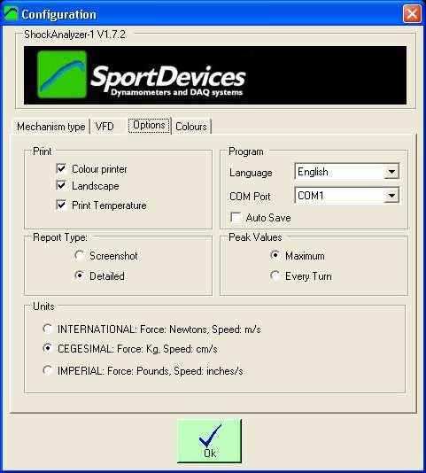 SportDevices.com ShockAnalyzer 1.7 