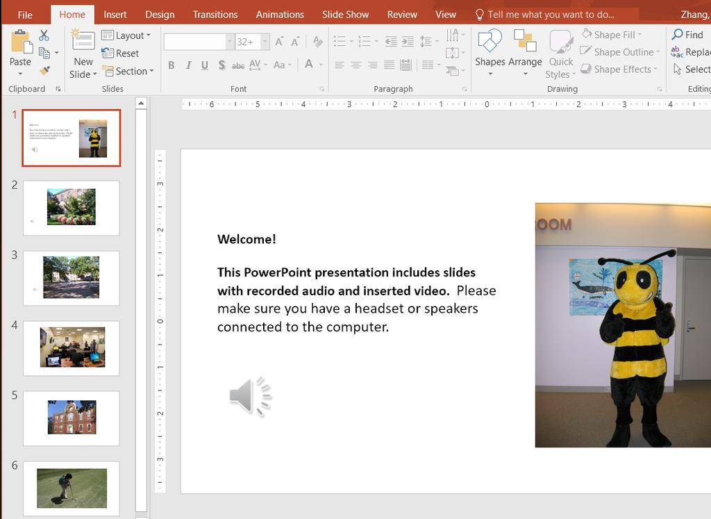 Part I: Convert a PowerPoint file into a MP4 video (for PC