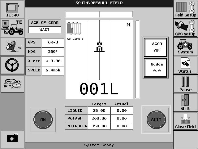 Figure 56 Autopilot System Status System Ready Autopilot Fault Guidance is Paused Automatic Enabled Low GPS Signal Accuracy Manual Override Autopilot can be engaged.