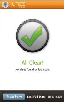 1, when the scan was completed, the user had to click the OK button if no threats were detected, or the View Detections