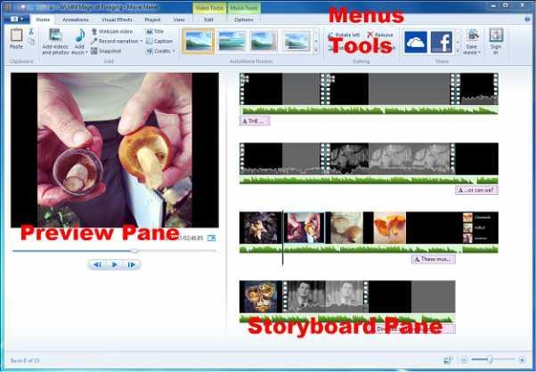 Windows Movie Maker Reinforcement Handout Windows Live Movie Maker is the fast, easy way to turn photos and videos into greatlooking movies and slide shows you can share with your class, on the Web,