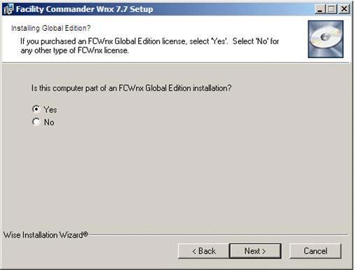 Chapter 4: Install Global Edition Regional configuration To begin your custom installation: 1. The Installing Global Edition? window opens as shown in Figure 67.