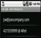 To add, change or remove alert recipients follow the steps listed below. 3.