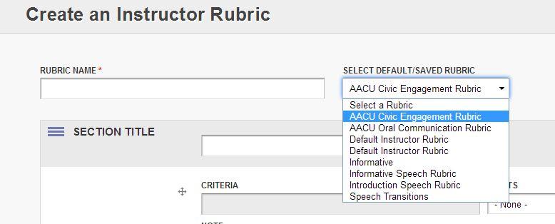 To delete a Category, click the corresponding to that category How-to Copy a Rubric Step 1.