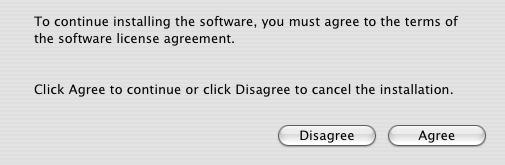 The Information screen will display where the software will be installed on the Mac. > Click Continue. The License Agreement screen will open. > Click Continue. You will be asked to confirm that you have read the agreement.
