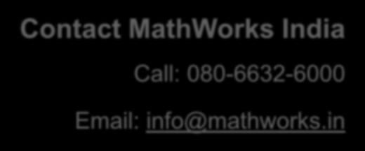 in Contact MathWorks