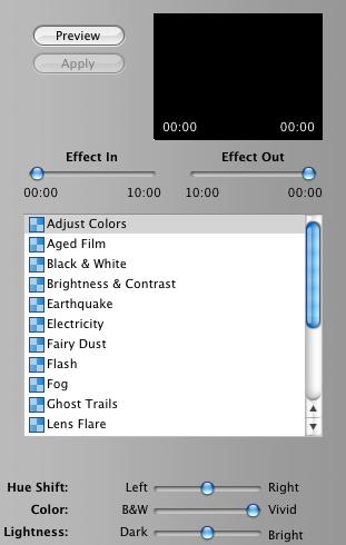 Note: There must be enough space in the clips to add a transition because transitions take up some the their time from the clip. Adding Effects to your imovie: a.